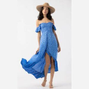 Brooklyn Maxi Dress in Blue Pebbles